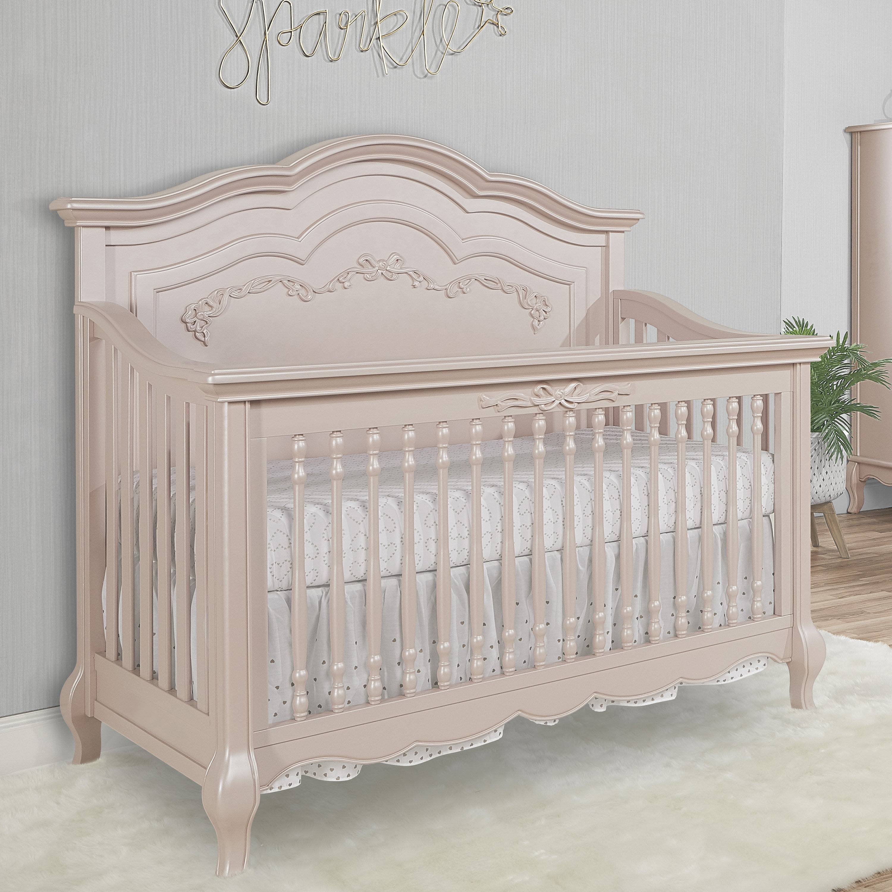 evolur aurora gold dust crib