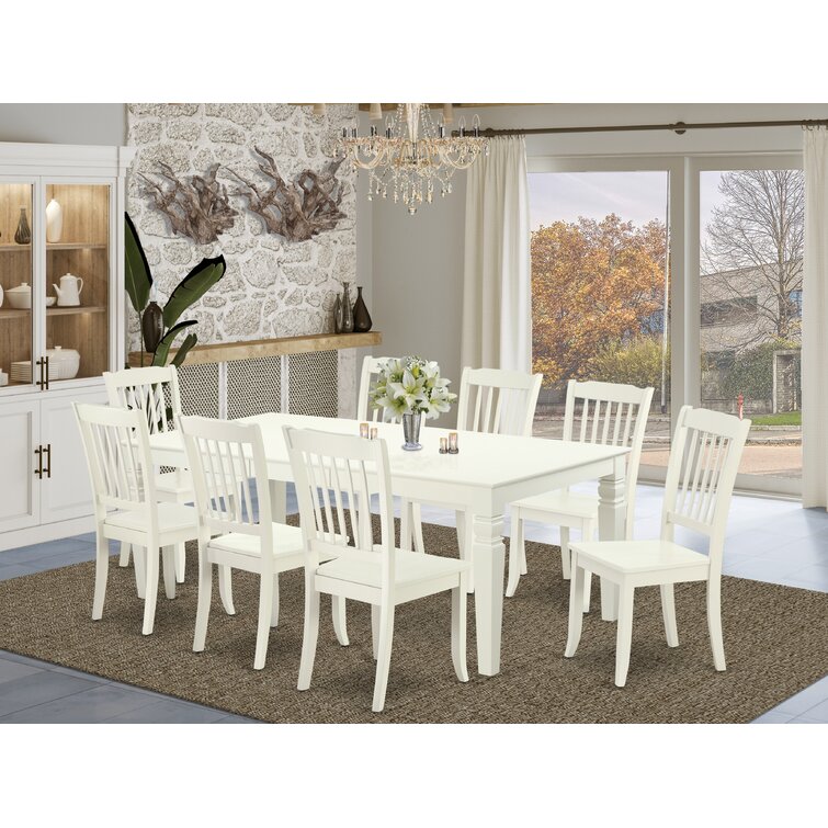 August Grove® Ladner Solid Wood Dining Set & Reviews | Wayfair