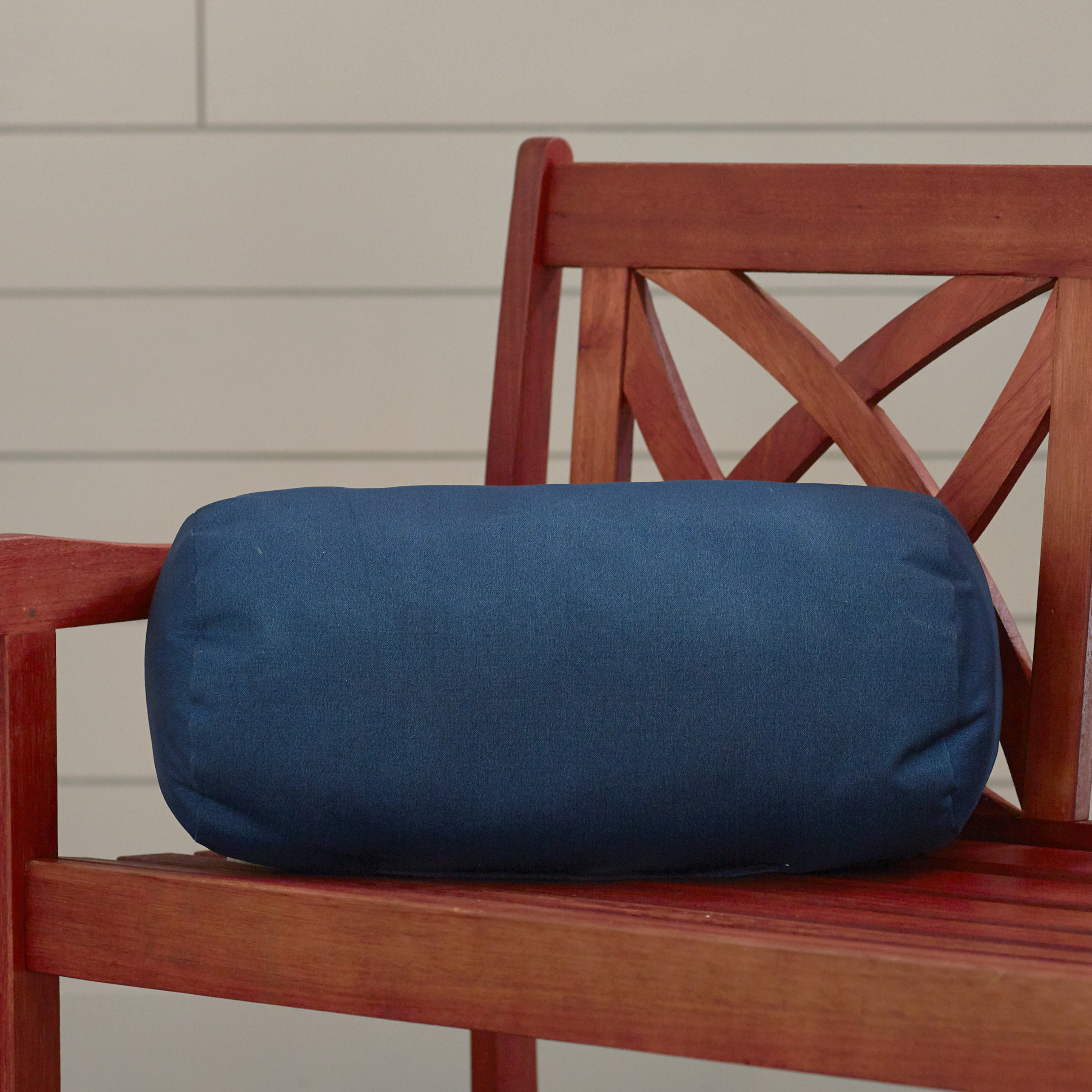 Alcott Hill Vintondale Indoor Outdoor Solid Round Bolster Pillow