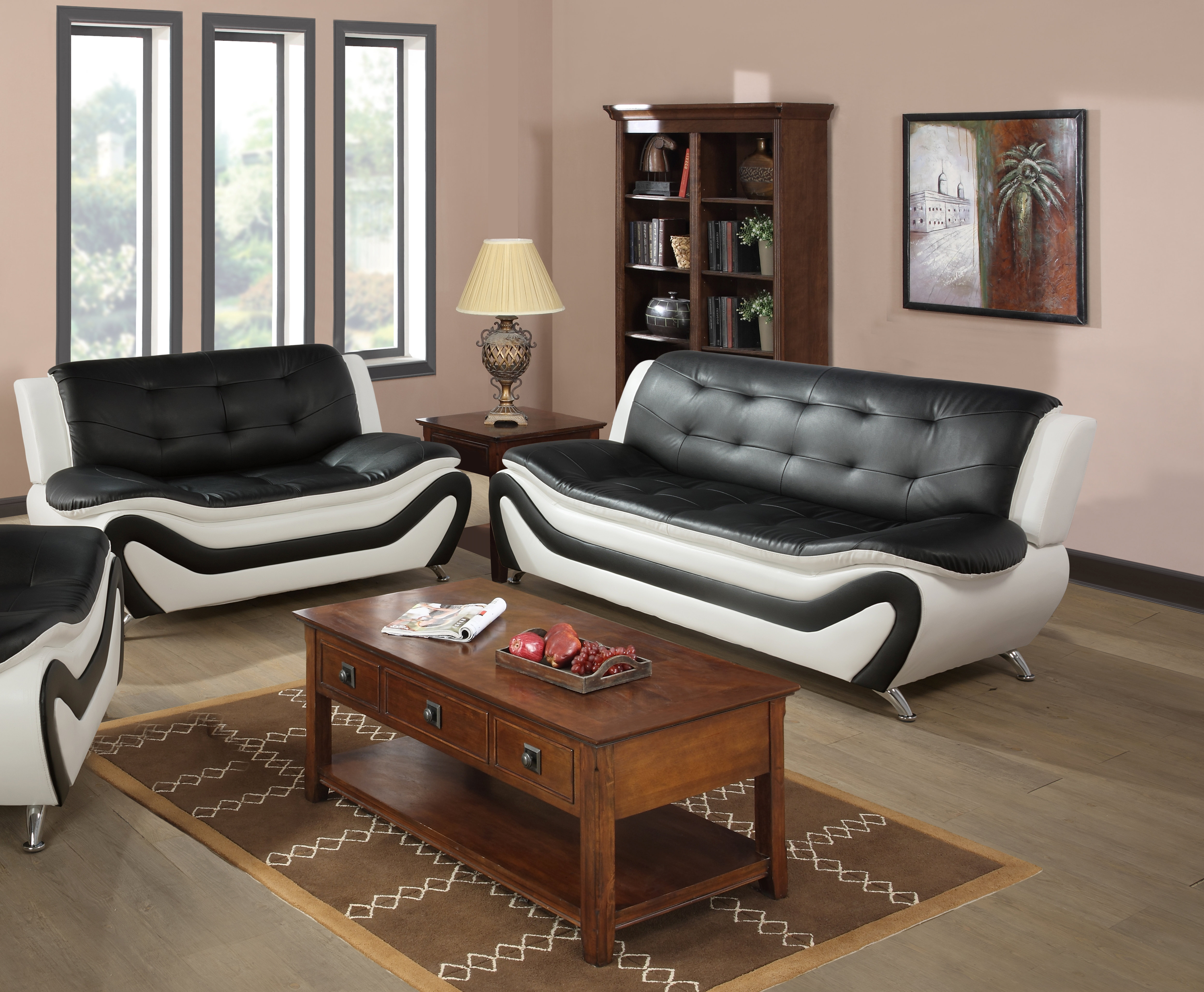Orren Ellis 2 Piece Faux Leather Living Room Set | Wayfair