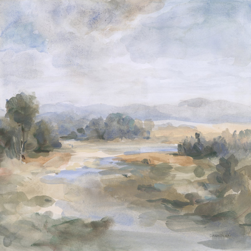 River Afternoon Crop by Danhui Nai Print
