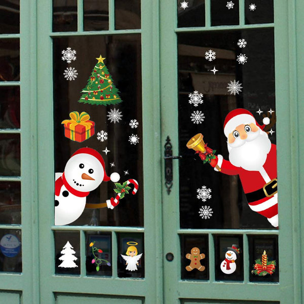 3D XMAS STICKERS DECORATION EMBOSSED WALL MERRY CHRISTMAS HOME OFFICE SHOP 3D XMAS STICKERS DECORATION EMBOSSED WALL MERRY CHRISTMAS HOME OFFICE SHOP
