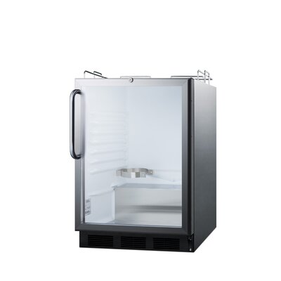 Summit Appliance 5.5 cu. ft. ADA Glass Door Commercial Grade Kegerator