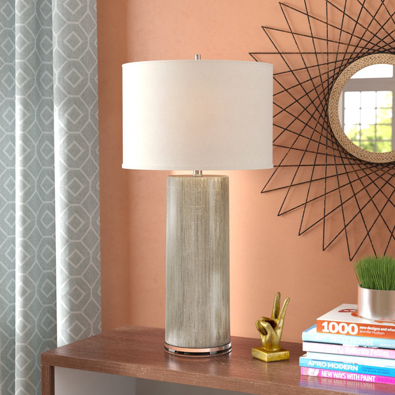 wayfair silver table lamps