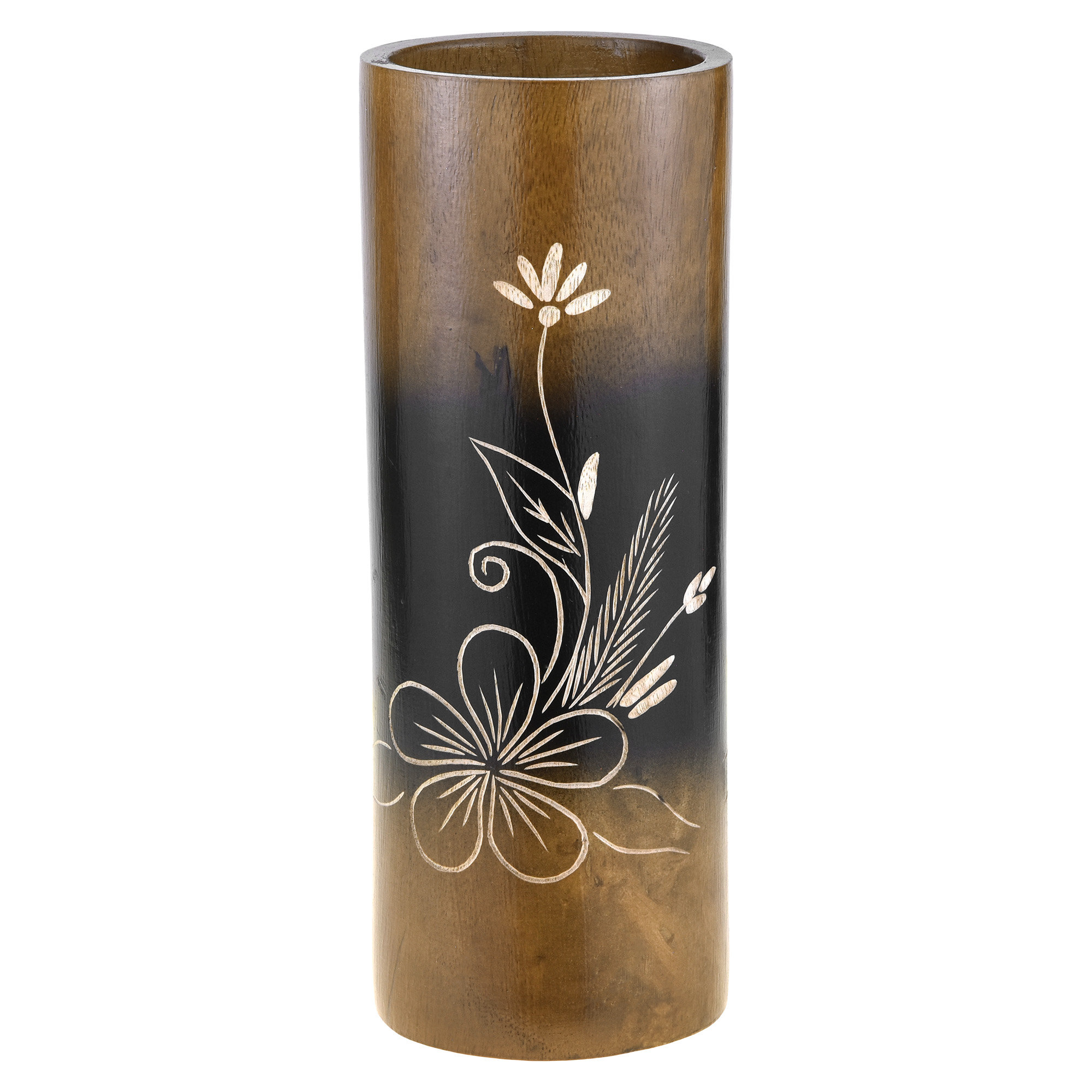 Red Barrel Studio® Honesti Handmade Wood Table Vase Wayfair