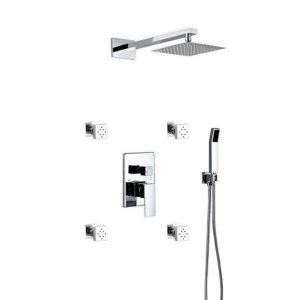 Aqua Piazza Rain Shower Head Complete Shower System