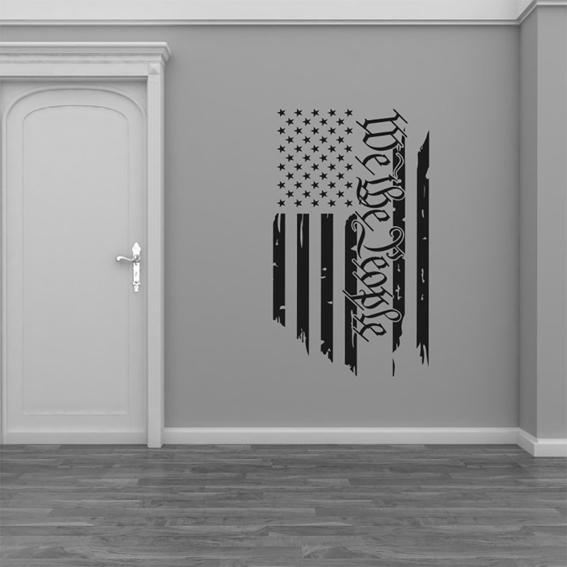 Winston Porter We The People American Flag Vinyl Wall Decal Wayfair