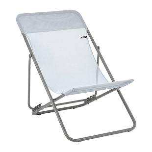 Lafuma Folding Outdoor Camping Steel Sling Chair, Ciel Sky | Wayfair
