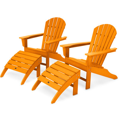 Adirondack Chair with Ottoman Orange Adirondack Chairs You ...