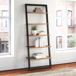 Leaning Bookshelf Desk Wayfair