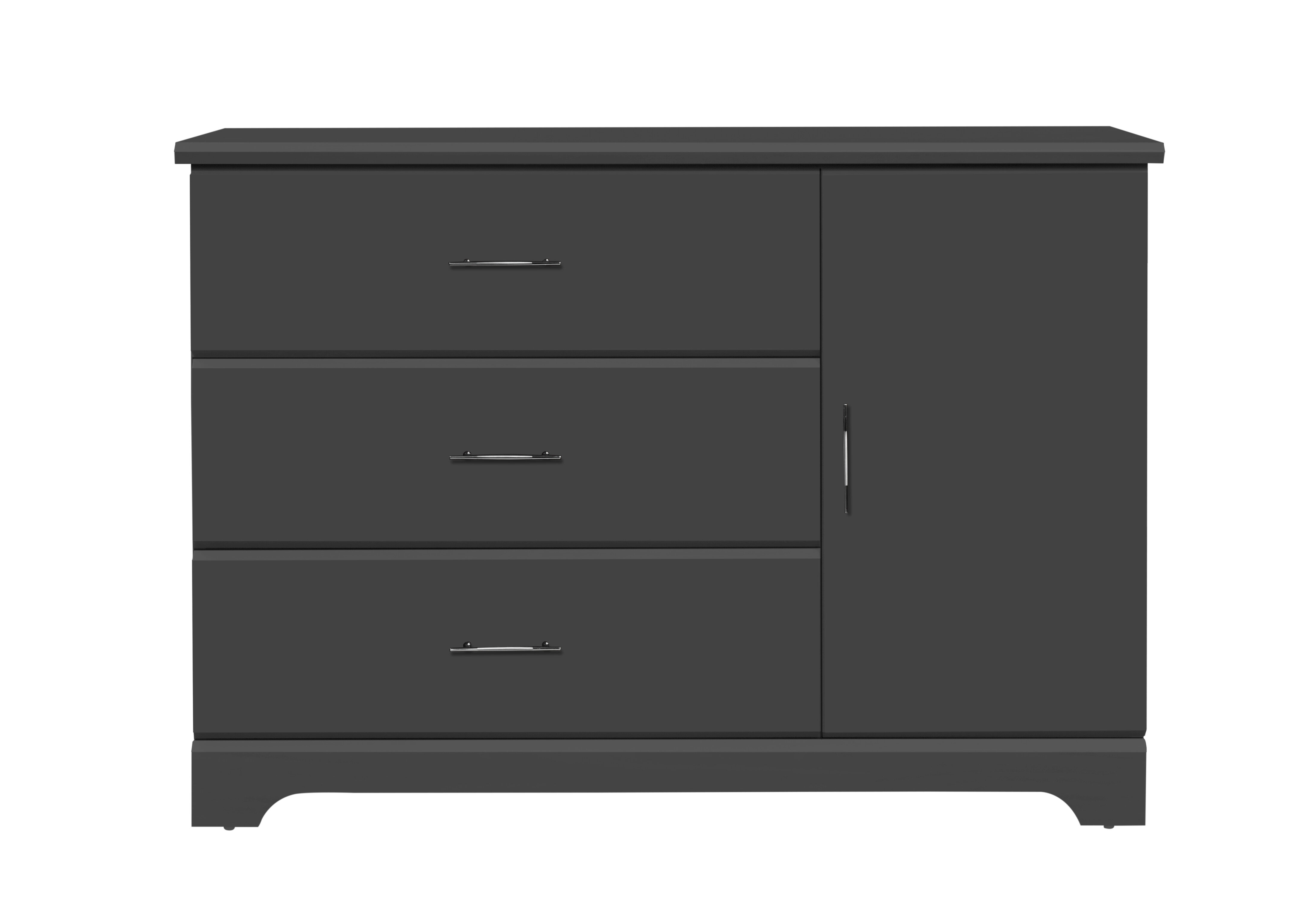 Storkcraft Brookside 3 Drawer Chest Gray Armoires Chests