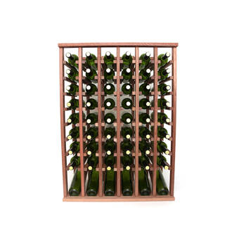 Rebrilliant Lurmont 10 Bottle Solid Wood Floor Wine Bottle Rack Reviews Wayfair