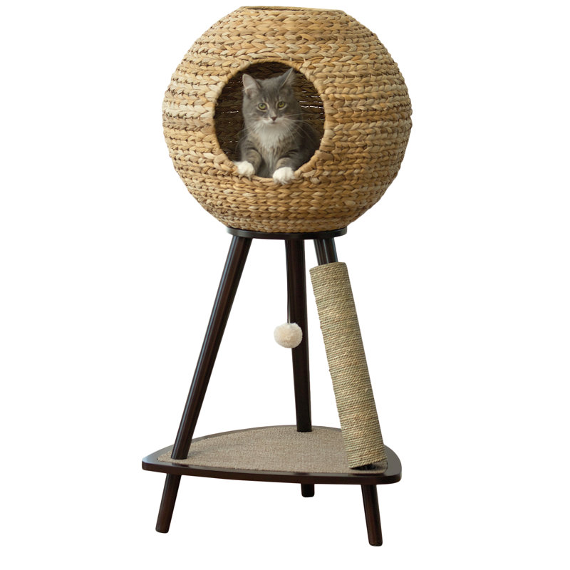 natural sphere cat tower