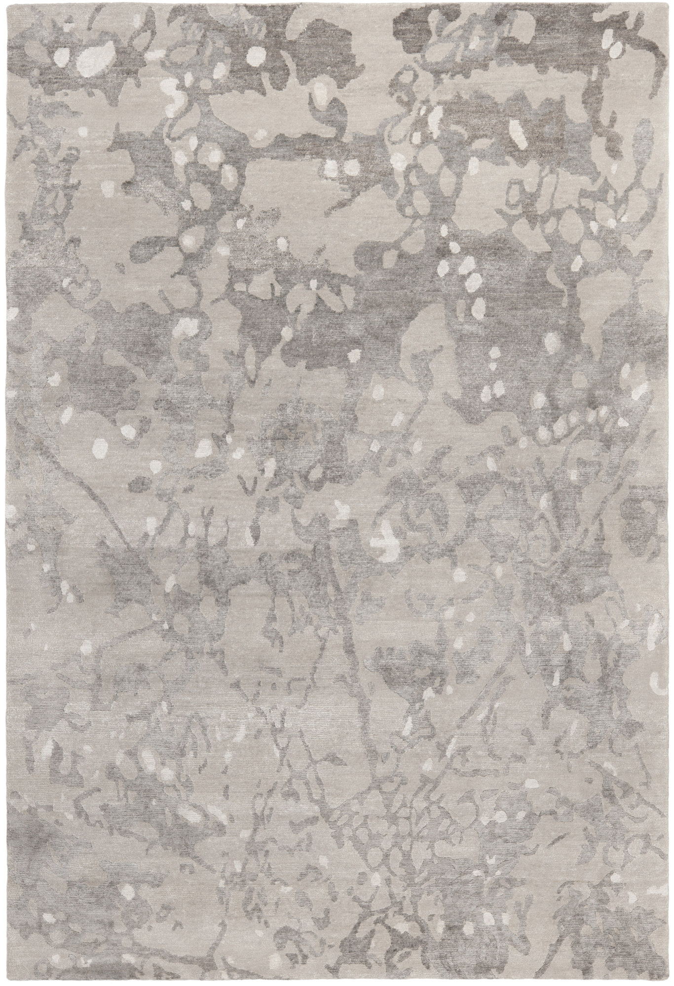 17 Stories Buchner Abstract Hand Knotted Smoke Area Rug Wayfair