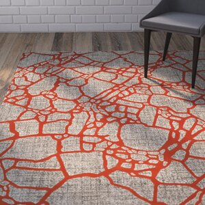 Sevastopol Gray/Orange Area Rug