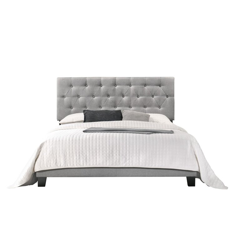 drusilla tufted upholstered low profile standard bed