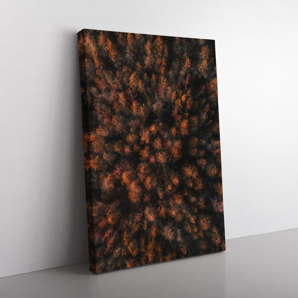 Union Rustic Autumn Forest In Bloom - Wrapped Canvas Painting | Wayfair ...