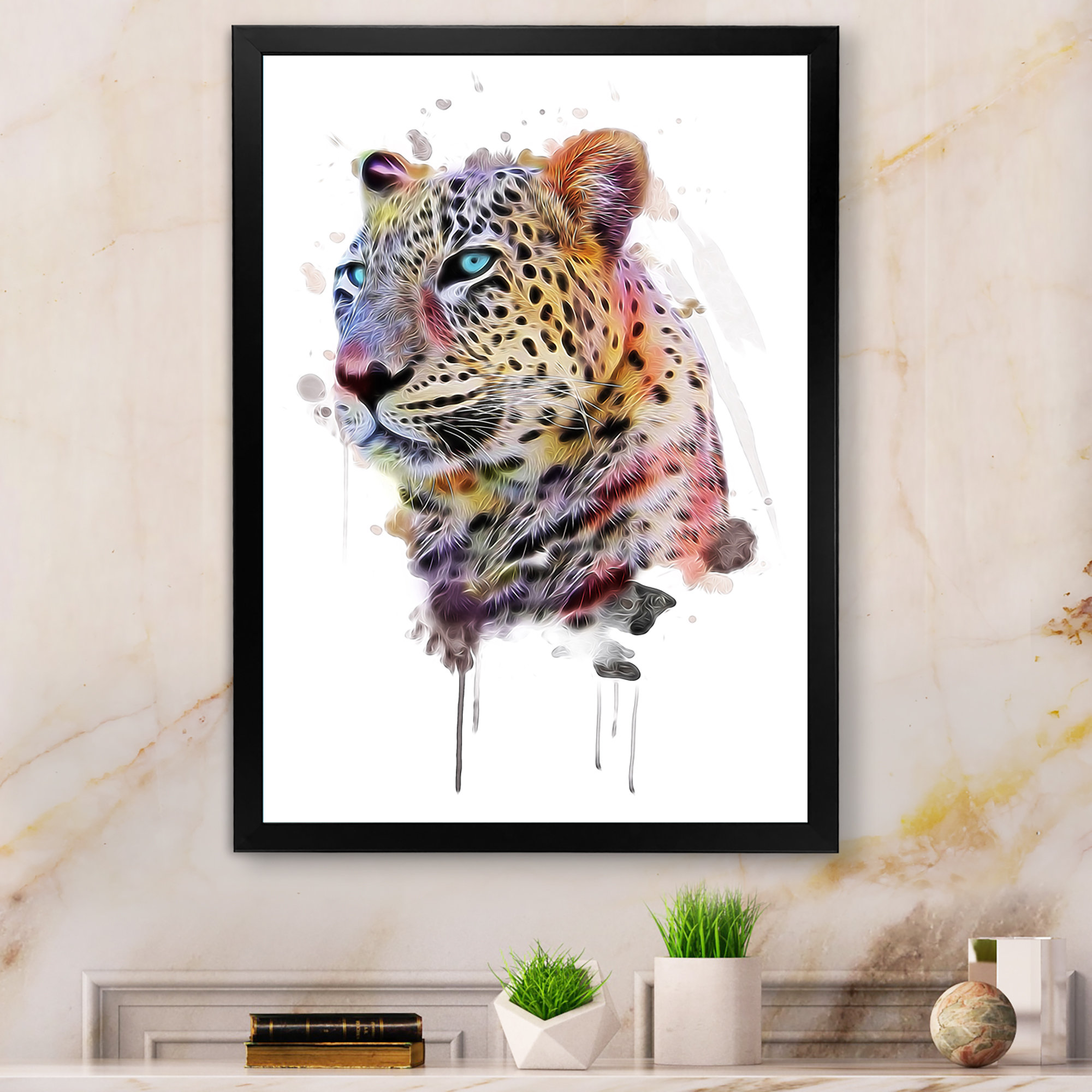 Dakota Fields Colorful Leopard Portrait II Colorful Leopard Portrait II ...