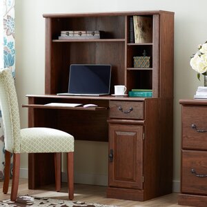 Bauman Computer Desk with Hutch