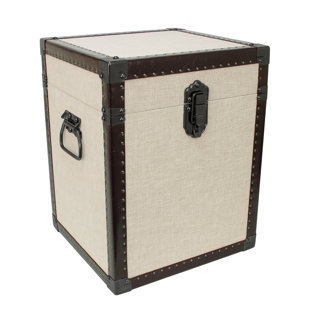 Madison End Table with Storage by Seward Trunk
