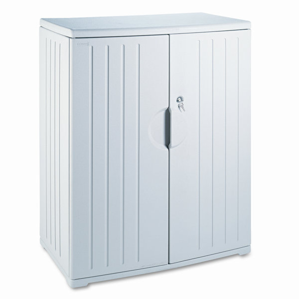 Iceberg Enterprises Iceberg Officeworks Storage Cabinet 46 High 2 Shelf Storage Cabinet Wayfair