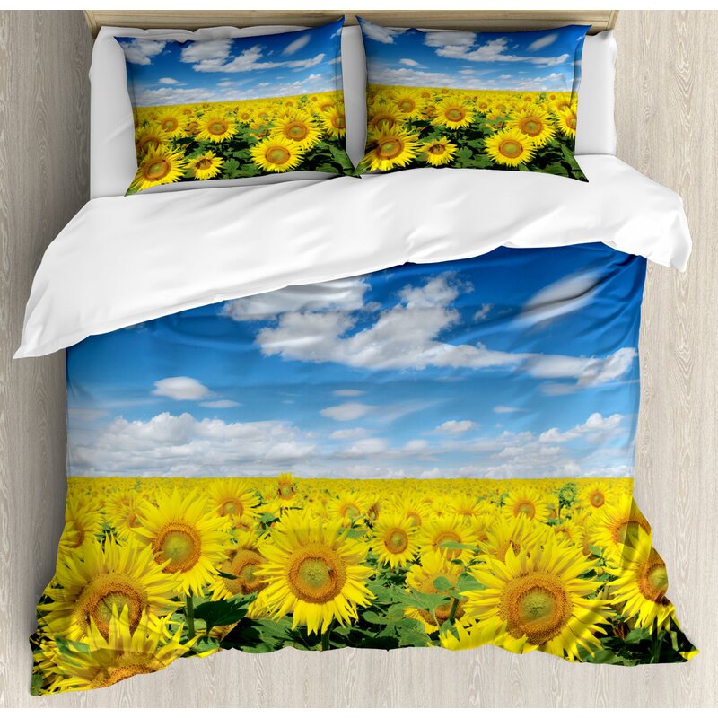 East Urban Home Sunflower Duvet Cover Set Wayfair