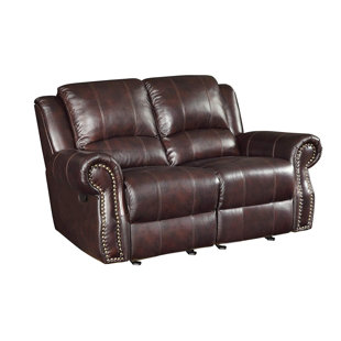 Go to store & view more images Red Barrel Studio Lourenco Leather Reclining Loveseat