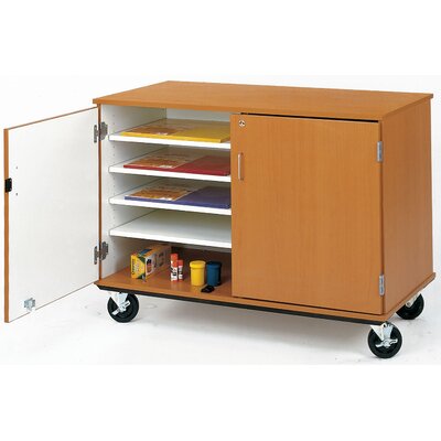 Mobiles Classroom Cabinet With Casters Stevens Id Systems Finish