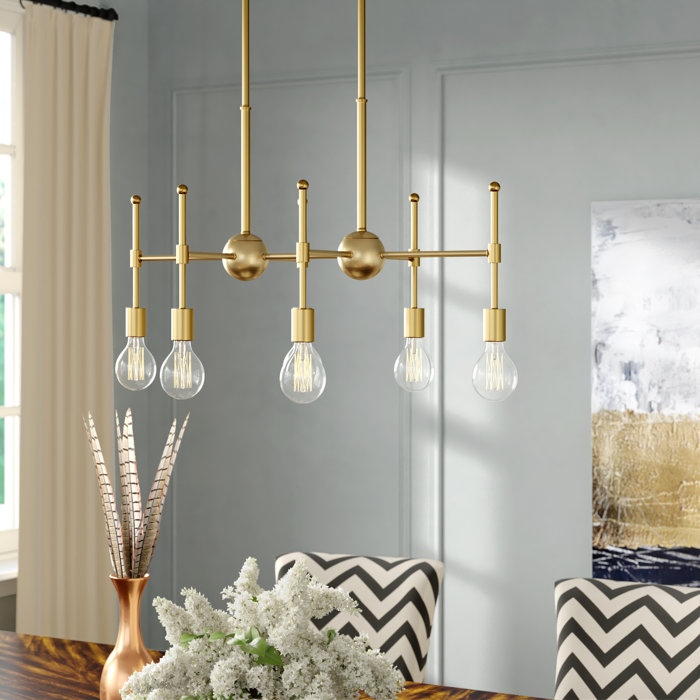 Bautista 6 Light Kitchen Island Linear Pendant Bautista 6 Light Kitchen Island Linear Pendant