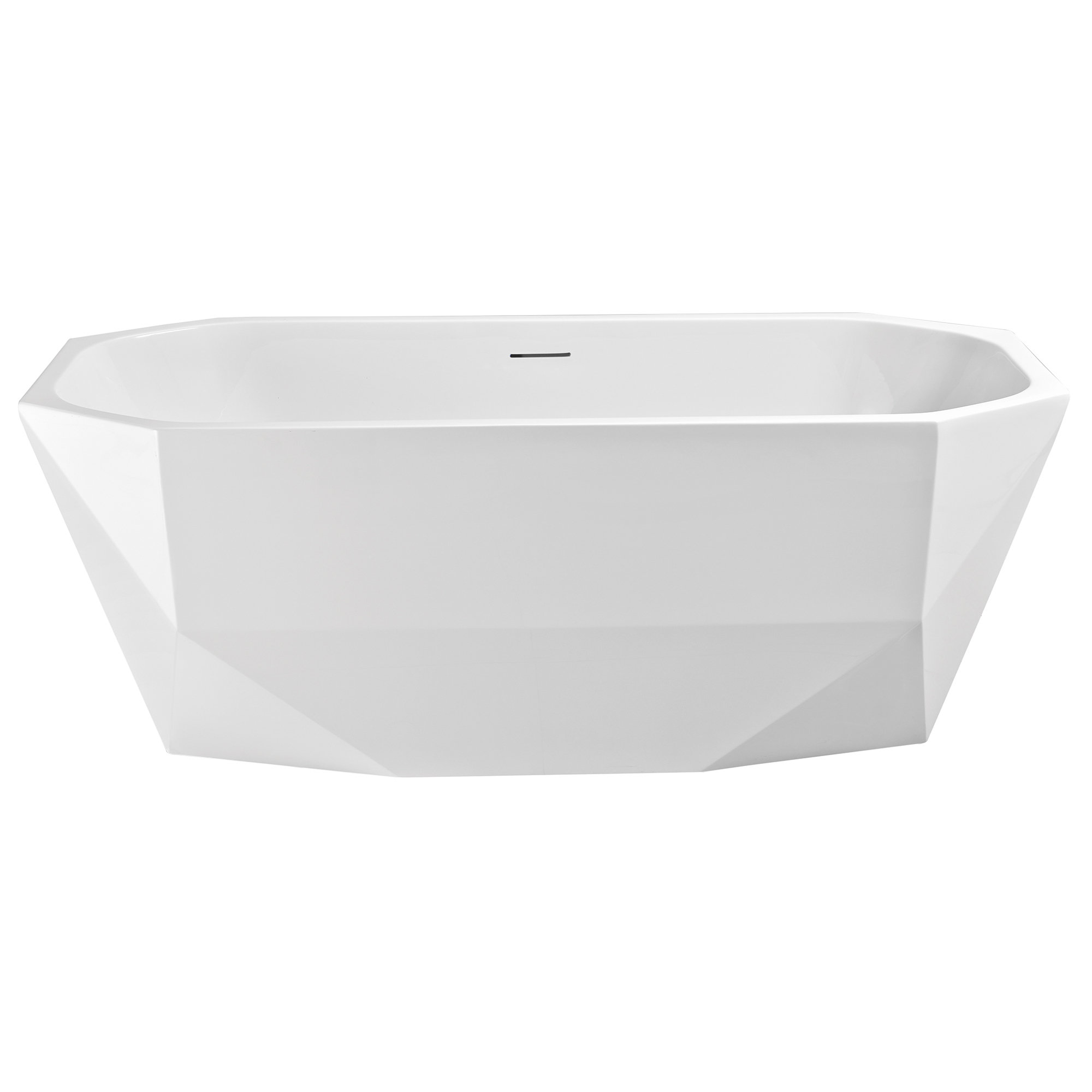 StreamlineBath 63" x 29" Freestanding Soaking Acrylic Bathtub & Reviews
