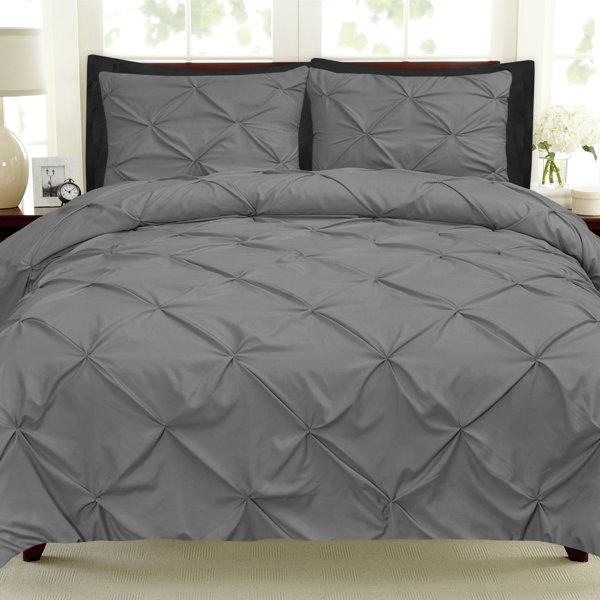 Black Pleated Comforter Wayfair