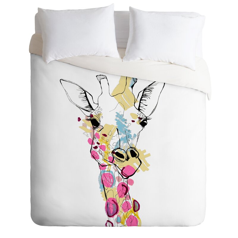 Deny Designs Casey Rogers Lightweight Giraffe Color Duvet Cover