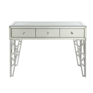 Perley Rectangular 3 Drawer Console Table by Everly Quinn Best #1