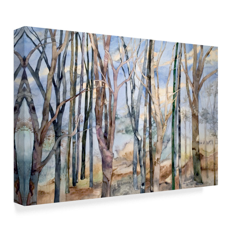 Charlton Home Through The Trees Acrylic Painting Print On