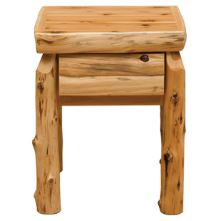 Go to store & view more images Cedar 1 Drawer Nightstand by Fireside Lodge
