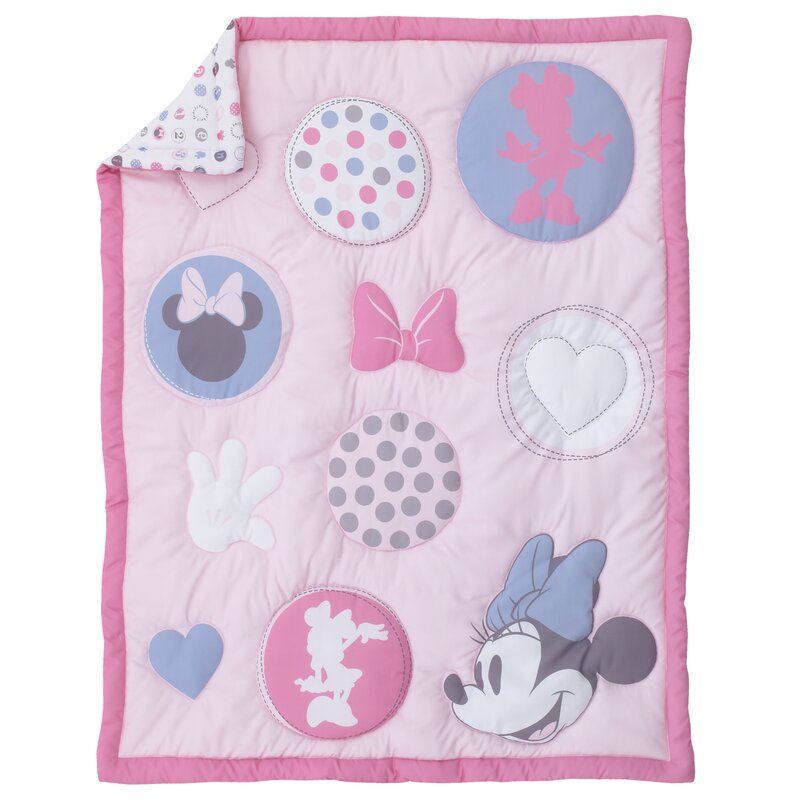 Disney Minnie Mouse Tonal Dot Print Five Piece Diaper Bag Set