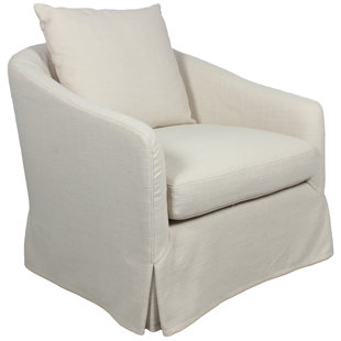 Go to store & view more images Sarreid Ltd Miranda Swivel Barrel Chair