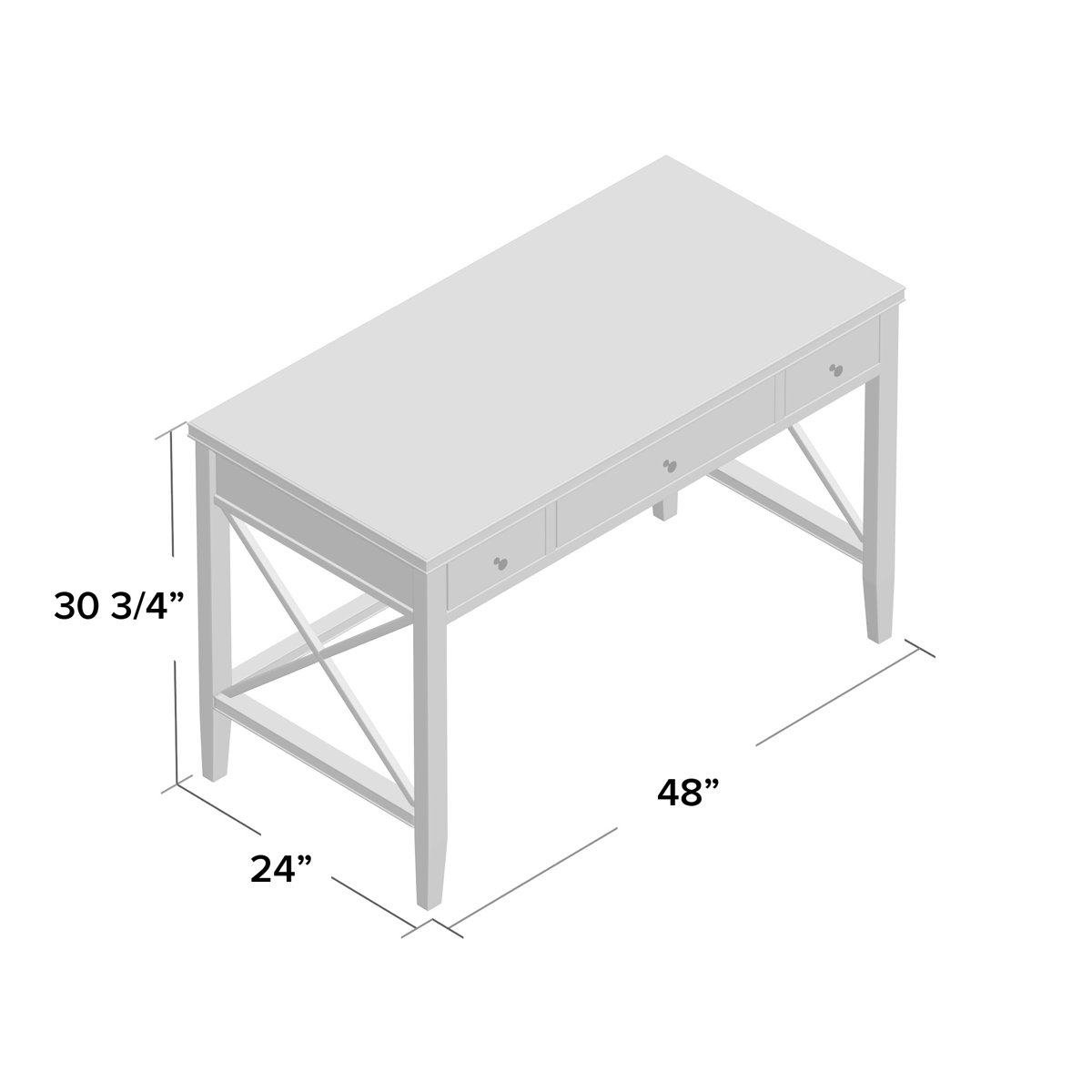 Three Posts™ Meansville Desk & Reviews | Wayfair