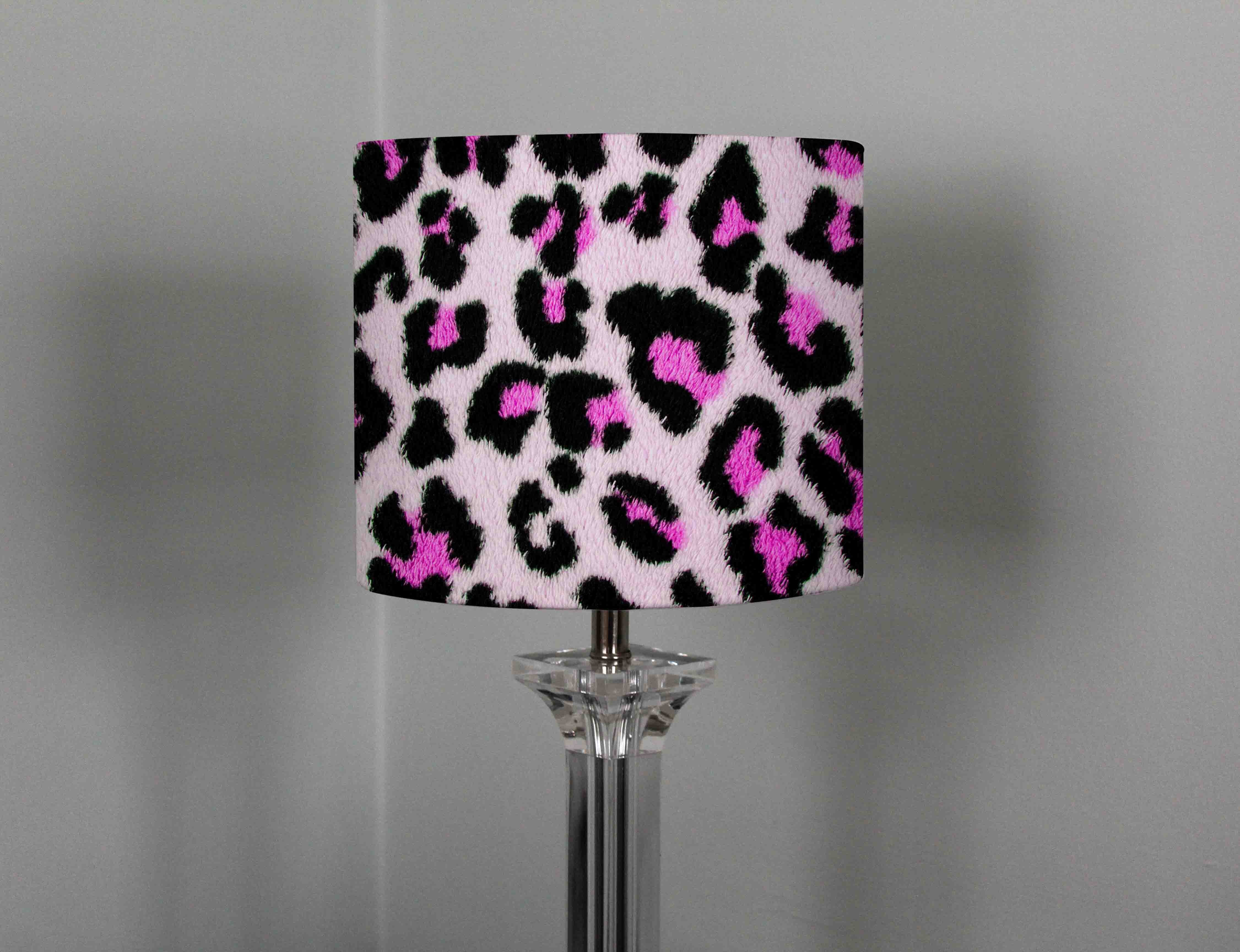 pink zebra lamp shade