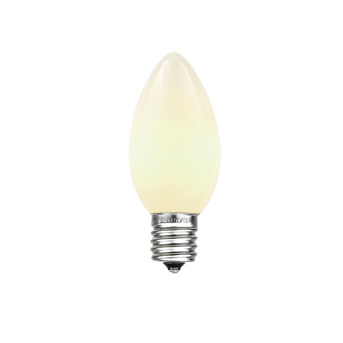 4 pack 5W 5 Watt 120V Candelabra Base White Night Light Bulbs
