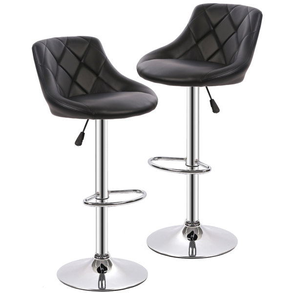 adjustable bar stools black