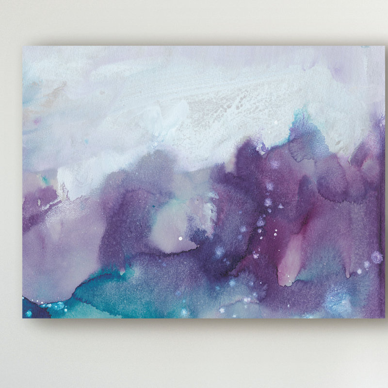 East Urban Home Ice Crystals Iv Acrylic Painting Print On Wrapped Canvas Wayfair