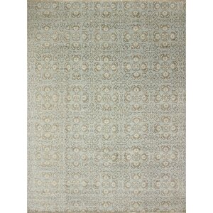 One-of-a-Kind Bellview Loom Hand-Knotted Light Blue Area Rug