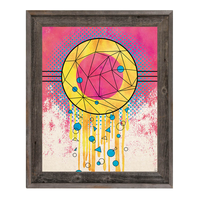 Latitude Run Creative Dream Catcher Framed Graphic Art Print On