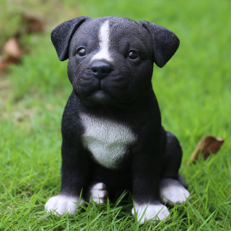Hi-Line Gift Ltd. Sitting Staffordshire Pitbull Puppy ... Hi-Line Gift Ltd. Sitting Staffordshire Pitbull Puppy ...
