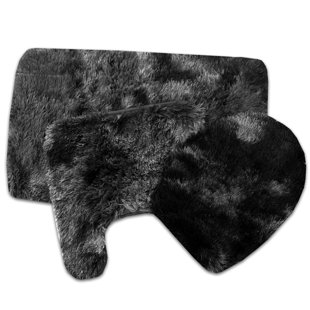 Black Bathroom Rug Set Wayfair Save