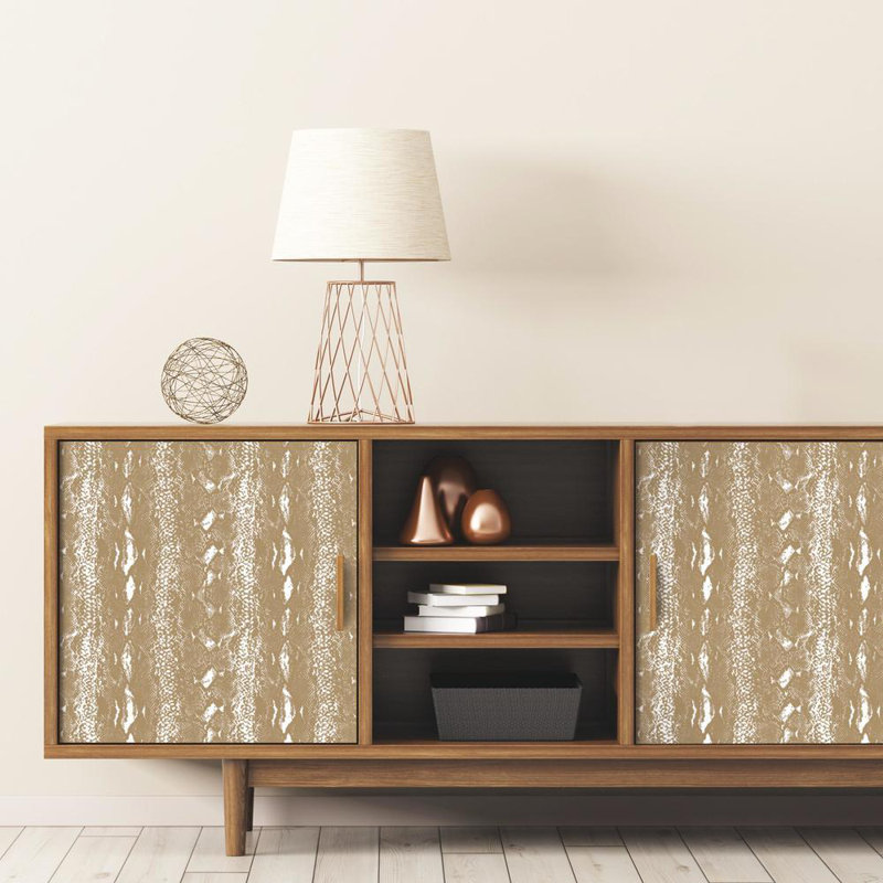 Merrill Snake Skin 16 5 L X 20 5 W Abstract Peel And Stick
