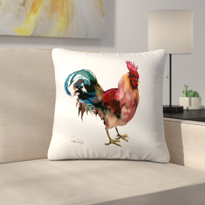 East Urban Home Rooster Throw Pillow Wayfair