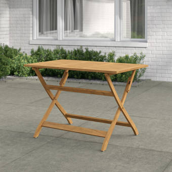 Zipcode Design Enola Folding Wooden Dining Table Reviews Wayfair Ca