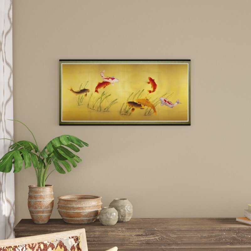 World Menagerie Seven Lucky Fish - Print on Canvas & Reviews | Wayfair